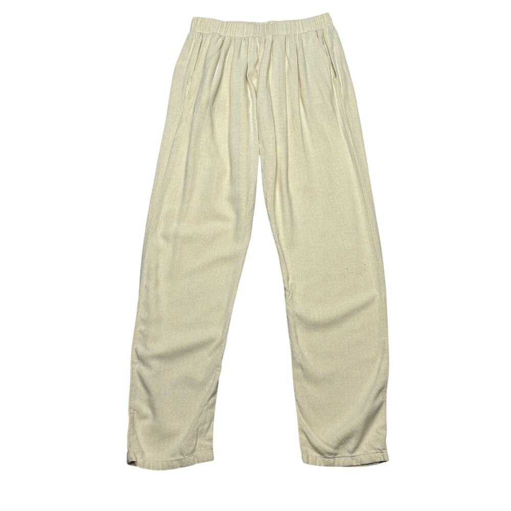 Ozma Woven Textured Pants Women's Medium Minimalist Loungewear